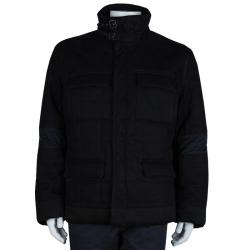 Saint Laurent Paris Black Quilted Jacket L