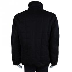 Saint Laurent Paris Black Quilted Jacket L