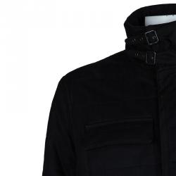 Saint Laurent Paris Black Quilted Jacket L