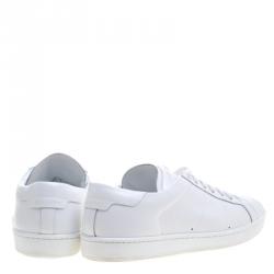 مملوكة مسبقًا Saint Laurent Paris White Leather Low Top Sneakers Size 42