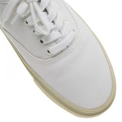 Pre Owned حذاء رياضي سان لوران باريس كانفاس أبيض مقاس 40