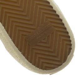 Pre Owned حذاء رياضي سان لوران باريس كانفاس أبيض مقاس 40