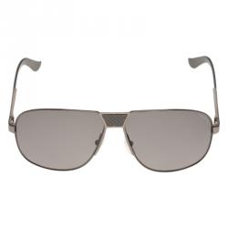 Pre Owned Salvatore Ferragamo Black SF137SP Aviator Sunglasses