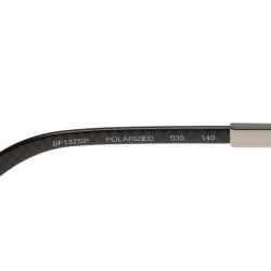 Salvatore Ferragamo Silver/Grey SF137SP Aviator Sunglasses