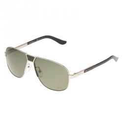 Pre Owned Salvatore Ferragamo Gold SF137SP Aviator Sunglasses