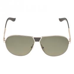 Salvatore Ferragamo Gold SF136SP Aviator Sunglasses