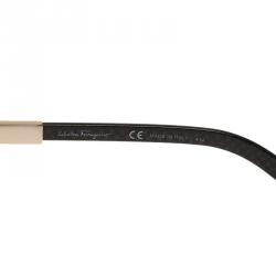 Pre Owned Salvatore Ferragamo Gold SF136SP Aviator Sunglasses