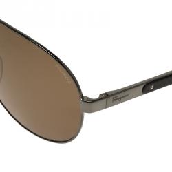Salvatore Ferragamo Metallic SF136SP Aviator Sunglasses