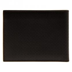 Salvatore Ferragamo Brown Gancio Embossed Bi-Fold Wallet