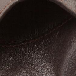 Salvatore Ferragamo Brown Gancio Embossed Bi-Fold Wallet
