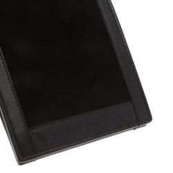 Salvatore Ferragamo Brown Leather and Suede Bi-Fold Wallet