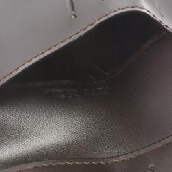 Salvatore Ferragamo Brown Leather and Suede Bi-Fold Wallet