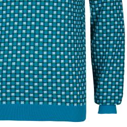 Pre Owned بلوفر سالفاتوري فيراغامو كاروه تركواز للرجال L