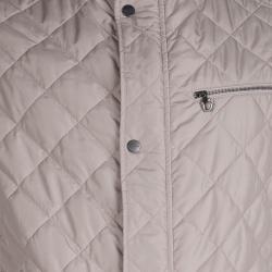 Pre Owned Salvatore Ferragamo Beige Quilted Jacket L