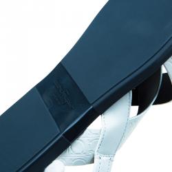 Salvatore Ferragamo White Leather Strap Sandals Size 44