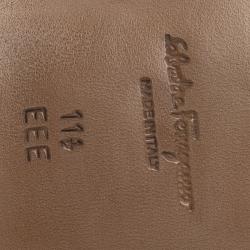 مملوكة مسبقًا حذاء لوفرز سالفاتوري فيراغامو موريس غانسيو بيت جلد أسود مقاس 44.5