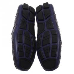 Pre Owned Salvatore Ferragamo Purple Alligator Parigi Driving Loafers Size 40.5