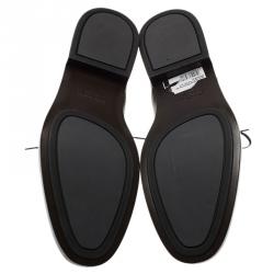 مملوكة مسبقًا Salvatore Ferragamo Olive Green Leather Pride Oxfords Size 43