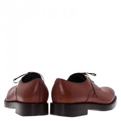 Pre Owned حذاء سالفاتوري فيراغامو اكسفورد برايد جلد بني مقاس 43