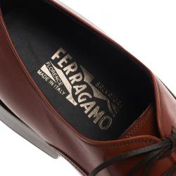 Pre Owned حذاء سالفاتوري فيراغامو اكسفورد برايد جلد بني مقاس 43