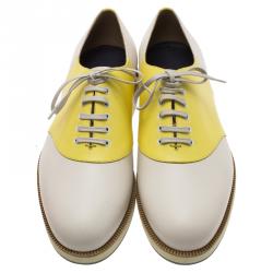 مملوكة مسبقًا Salvatore Ferragamo Two Tone Leather Ricky Oxfords Size 43