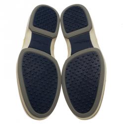 مملوكة مسبقًا Salvatore Ferragamo Two Tone Leather Ricky Oxfords Size 43