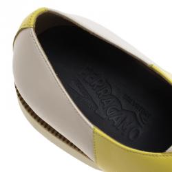 مملوكة مسبقًا Salvatore Ferragamo Two Tone Leather Ricky Oxfords Size 43