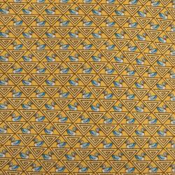 Pre Owned Salvatore Ferragamo Yellow Silk Printed Tie