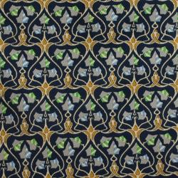 Pre Owned Salvatore Ferragamo Blue Printed Silk Tie