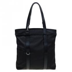 Pre Owned Salvatore Ferragamo Black Nylon Tote