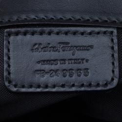 Pre Owned Salvatore Ferragamo Black Nylon Tote
