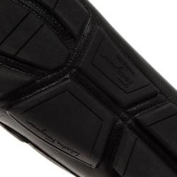 Pre Owned Salvatore Ferragamo Black Leather Sardegna Loafers Size 43