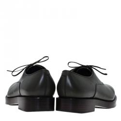 Pre Owned حذاء أوكسفورد سلفاتوري فيراغامو برايد جلد أخضر زيتونى