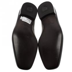 Pre Owned حذاء لوفرز سالفاتوري فيراغامو غانسيو بيت مينفريدي جلد بنية مقاس 44.5