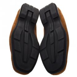 Salvatore Ferragamo Brown Suede Loafers Size 41