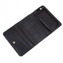 Symthson Dark Brown Croc Leather iPhone Wallet