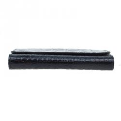 Symthson Dark Brown Croc Leather iPhone Wallet
