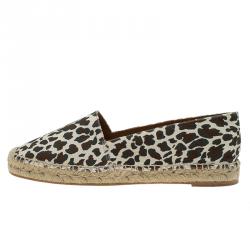 Stella McCartney Leopard Print Canvas Espadrilles Size 41
