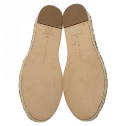 Stella McCartney Leopard Print Canvas Espadrilles Size 41