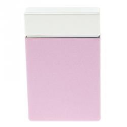 Pre Owned S.T. Dupont Pink Lacquer Stainless Steel Classic Lighter