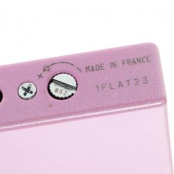 Pre Owned S.T. Dupont Pink Lacquer Stainless Steel Classic Lighter