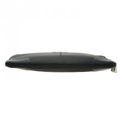 S.T. Dupont Black Leather Carbone Laptop Case 