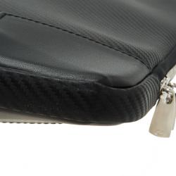 S.T. Dupont Black Leather Carbone Laptop Case 