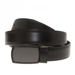 S.T. Dupont Black Leather Belt 