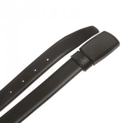 S.T. Dupont Black Leather Belt 