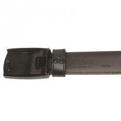 S.T. Dupont Black Leather Belt 