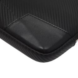 S.T. Dupont Black Leather Carbone Laptop Case