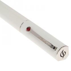 S.T. Dupont Mon Dupont Karl Lagerfeld White Lacquer Palladium Finish Fountain Pen