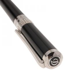 S.T. Dupont Thematic Audrey Hepburn Limited Edition Black Lacquer Palladium Finish Fountain Pen With 18k Gold Medium Nib