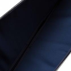 S.T. Dupont Black Leather Carbone Laptop Case